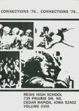 Regis High School 1976 yearbook cover photo