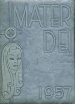 Notre Dame High School 1957 yearbook cover photo