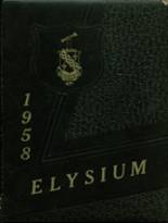 Blissfield High School 1958 yearbook cover photo