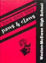 Weston-McEwen High School 2002 yearbook cover photo