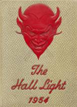 Hall High & Vocational School 1954 yearbook cover photo