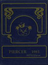 1981 Pierce High School Yearbook from Arbuckle, California cover image