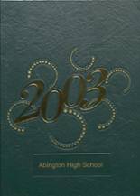 Abington High School 2003 yearbook cover photo