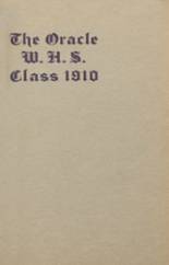 1910 Watkins Glen High School Yearbook from Watkins glen, New York cover image