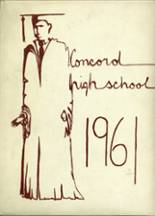 Concord High School 1961 yearbook cover photo