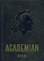 Shady Side Academy 1958 yearbook cover photo