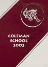 Coleman High School 2002 yearbook cover photo