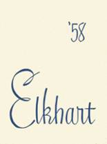 Elkhart High School (thru 1972) 1958 yearbook cover photo