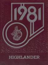 Highland High School 1981 yearbook cover photo