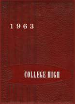 College High School 1963 yearbook cover photo