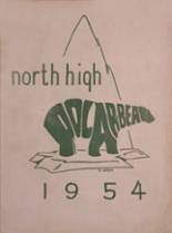 North High School 1954 yearbook cover photo