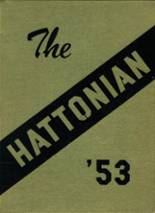 Hatton High School 1953 yearbook cover photo