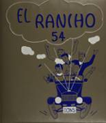 El Rancho High School 1954 yearbook cover photo