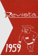 Morenci High School 1959 yearbook cover photo