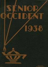 West High School 1938 yearbook cover photo