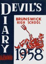 Brunswick High School 1958 yearbook cover photo