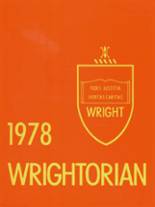 Julius T. Wright School for Girls 1978 yearbook cover photo