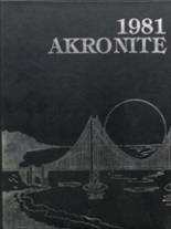 Akron High School 1981 yearbook cover photo