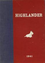 Highland Park High School 1941 yearbook cover photo