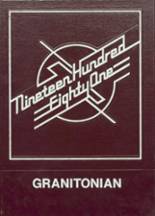1981 Granite High School Yearbook from Philipsburg, Montana cover image
