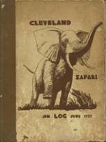 Grover Cleveland High School 1955 yearbook cover photo