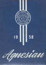 Mt. St. Agnes High School 1958 yearbook cover photo
