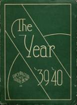Washington High School 1940 yearbook cover photo
