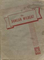 Duncan High School 1939 yearbook cover photo