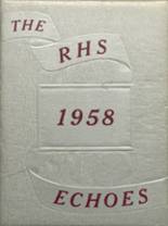 Ripley High School 1958 yearbook cover photo