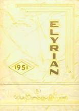 Elyria High School 1951 yearbook cover photo