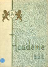 Academy High School 1952 yearbook cover photo