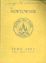 Newtown High School 1957 yearbook cover photo