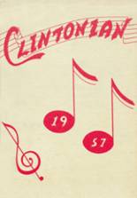 Clinton High School 1957 yearbook cover photo