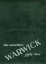 Warwick High School 1952 yearbook cover photo