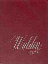 Walden High School 1954 yearbook cover photo