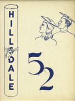 Hillsdale High School 1952 yearbook cover photo