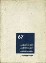 Anderson High School 1967 yearbook cover photo