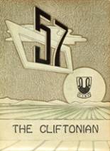 Clifton Springs High School 1957 yearbook cover photo