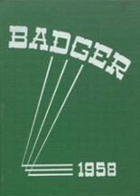 Powder Valley High School 1958 yearbook cover photo