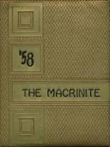 1958 Mt. Saint Macrina Academy Yearbook from Uniontown, Pennsylvania cover image