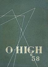 Oberlin High School 1958 yearbook cover photo