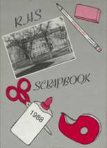 Randolph High School 1988 yearbook cover photo