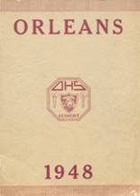 Orleans High School 1948 yearbook cover photo