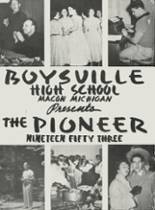 Boysville High School 1953 yearbook cover photo