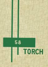 Erie County Technical High School 1958 yearbook cover photo