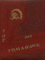 Wilbur High School 1954 yearbook cover photo