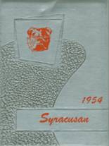 Syracuse High School 1954 yearbook cover photo
