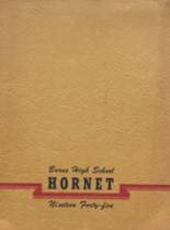 Burns High School 1945 yearbook cover photo