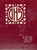 Oskaloosa High School 1953 yearbook cover photo