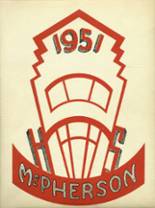 Mcpherson High School 1951 yearbook cover photo